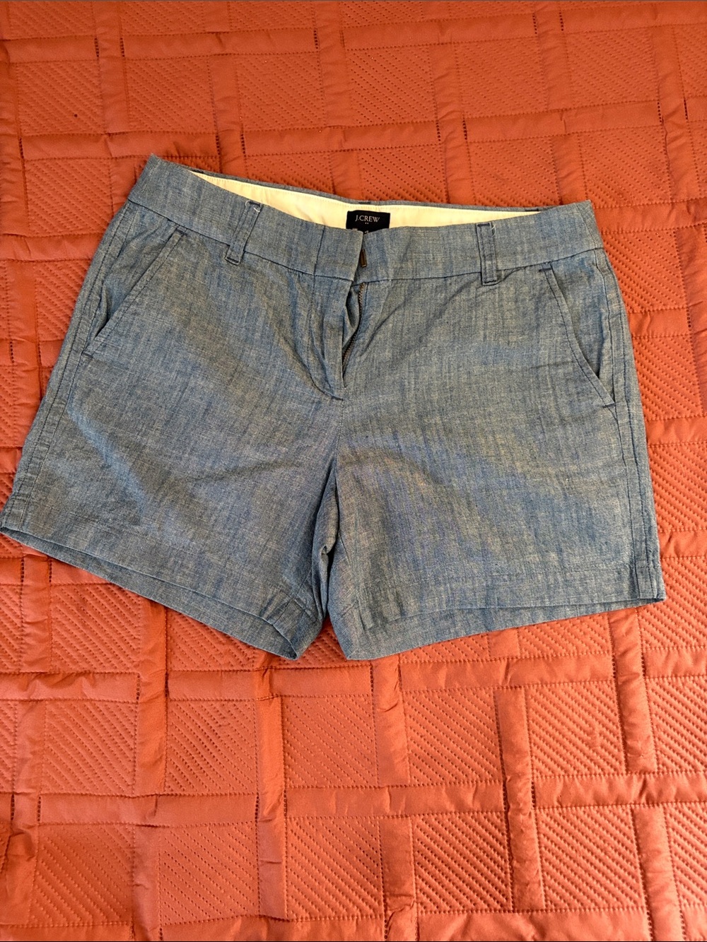J. Crew Light Blue Chambray Women's Bermuda Shorts